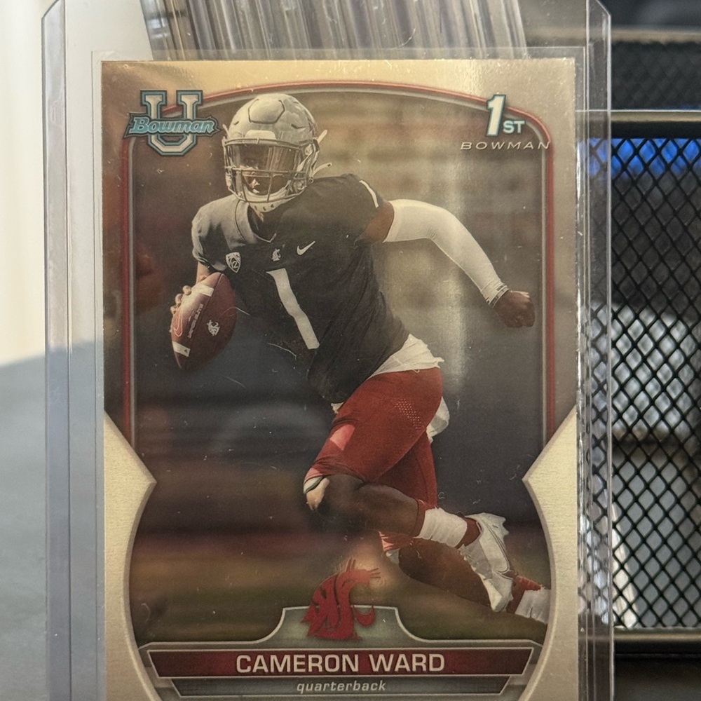 2022 Bowman University 1st Bowman - #34 Cameron Ward (RC) Base Miami Hurricanes